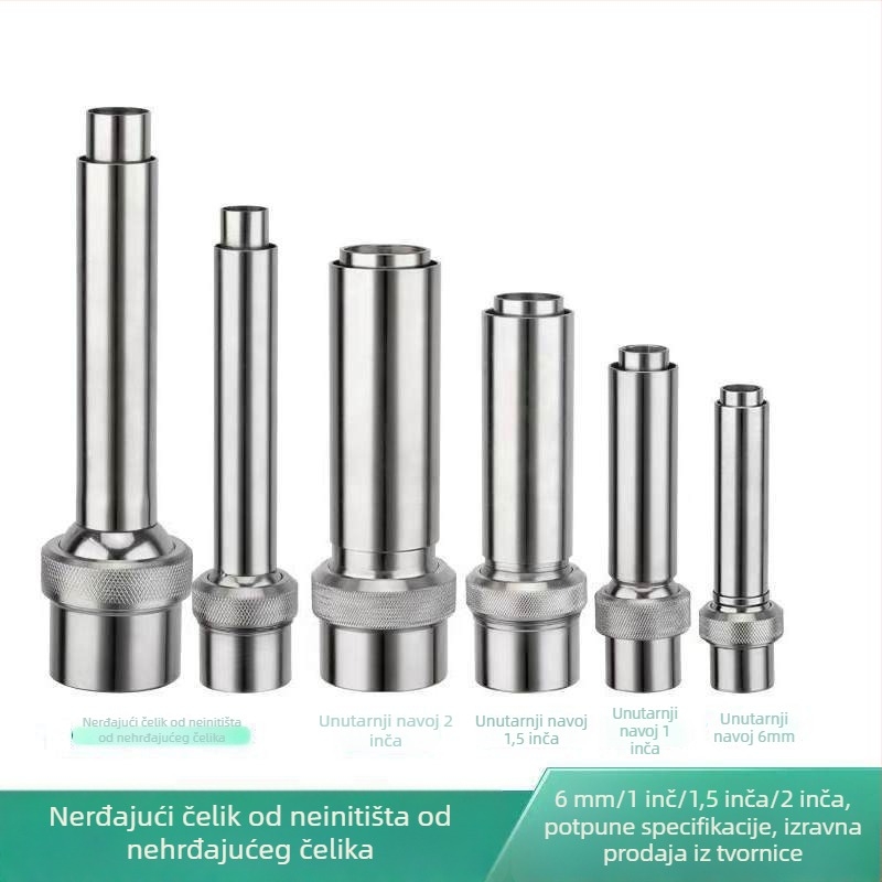 Suhi fontan za vrt od mjedi i nehrđajućeg čelika, Jade stup, za vodeni krajolik i ribnjak, mlaz s jednim otvorom