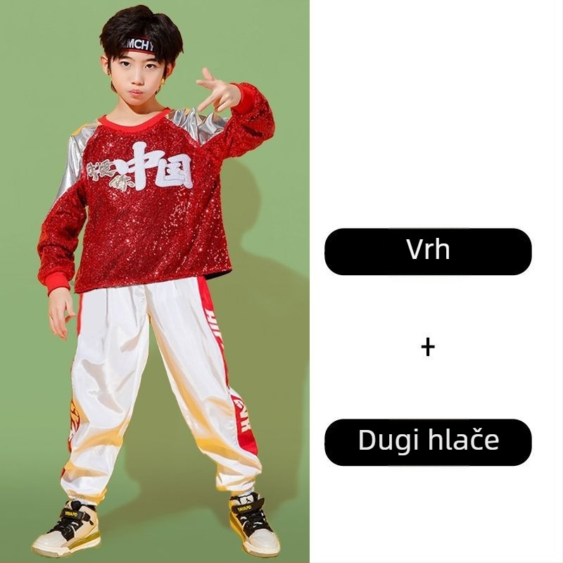 Unisex dječji kostim za ulični ples – Plain Cloth materijal, proljeće 2025 izdanje, oznaka na vratu, marka Lixian Strength Factory