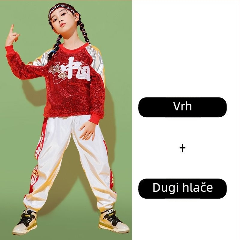 Unisex dječji kostim za ulični ples – Plain Cloth materijal, proljeće 2025 izdanje, oznaka na vratu, marka Lixian Strength Factory