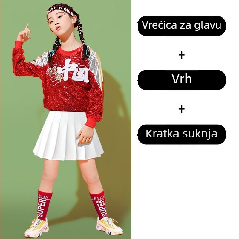 Unisex dječji kostim za ulični ples – Plain Cloth materijal, proljeće 2025 izdanje, oznaka na vratu, marka Lixian Strength Factory