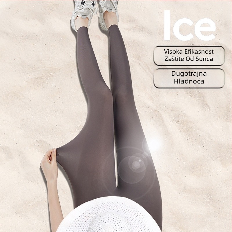Leggings od najlona i elastana, ultra-tanke, visok pas, prozračne, joga hlaće