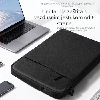 Vodootporna torba za prijenosno računalo, otporna na habanje i udarce, proširiva kapaciteta, Oxford tkanina, unisex
