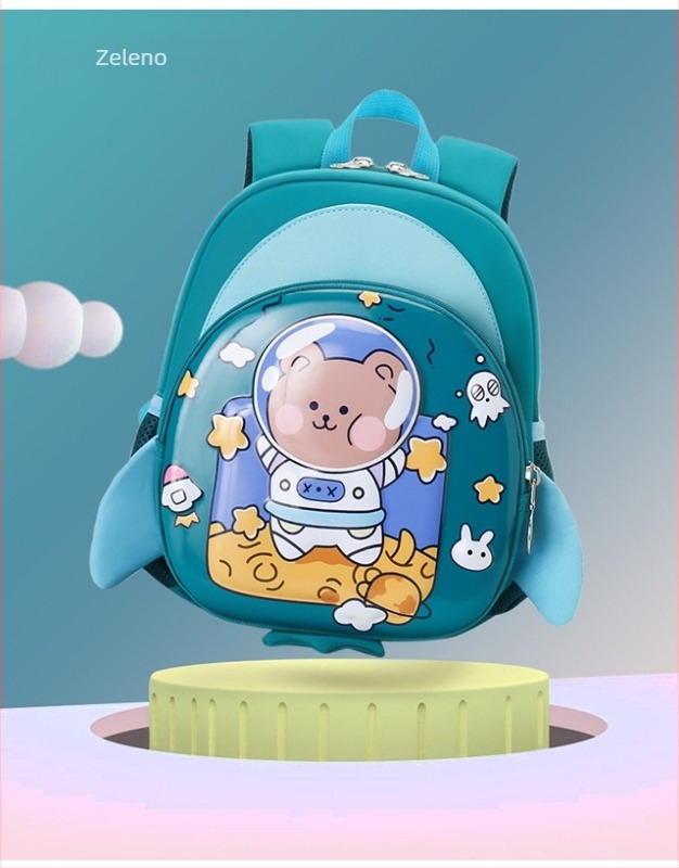 Dječji školski ruksak od Oxford materijala, prozračan, ultralak i olakšava teret, sladak dizajn s karikaturom, zakrivljene naramenice.