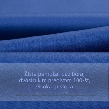 Muška košulja s dugim rukavima od merceriziranog pamuka, bez peglanja, kvadratni ovratnik, 100% pamuk