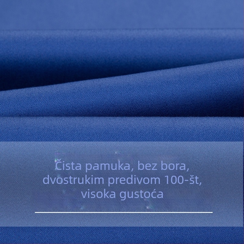 Muška košulja s dugim rukavima od merceriziranog pamuka, bez peglanja, kvadratni ovratnik, 100% pamuk