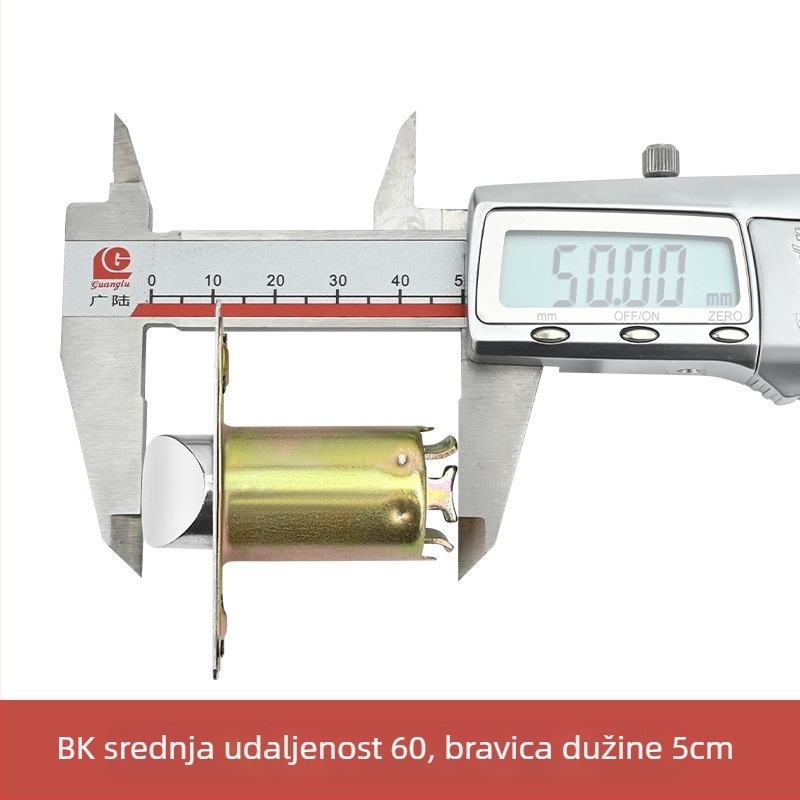 Kuglasti brava za vrata – jezgra brave, cinkov legura, plosni jezic, kućni univerzalni tip
