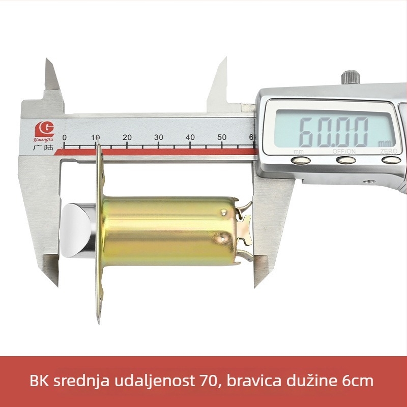 Kuglasti brava za vrata – jezgra brave, cinkov legura, plosni jezic, kućni univerzalni tip