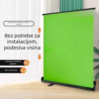 Chromakey zelena pozadina sa stalkom za live streaming i fotografiju