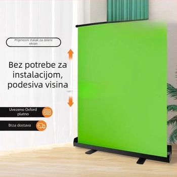 Chromakey zelena pozadina sa stalkom za live streaming i fotografiju