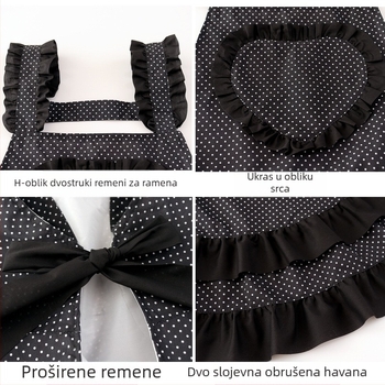 Kaihude Bez rukava pregača - vodootporna, otporna na ulje, otporna na mrlje, kuhinjski radni stil po korejskom