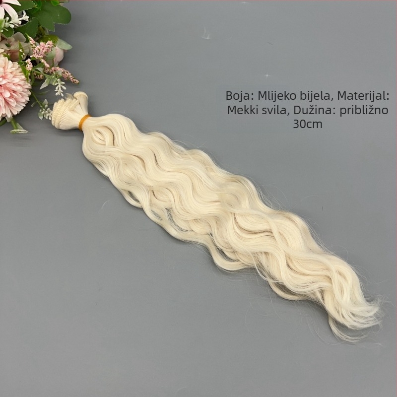 Dijelić kose za pamučne lutke, volumen, mekana svila, mehanička obrada, model FL 525, Quinn