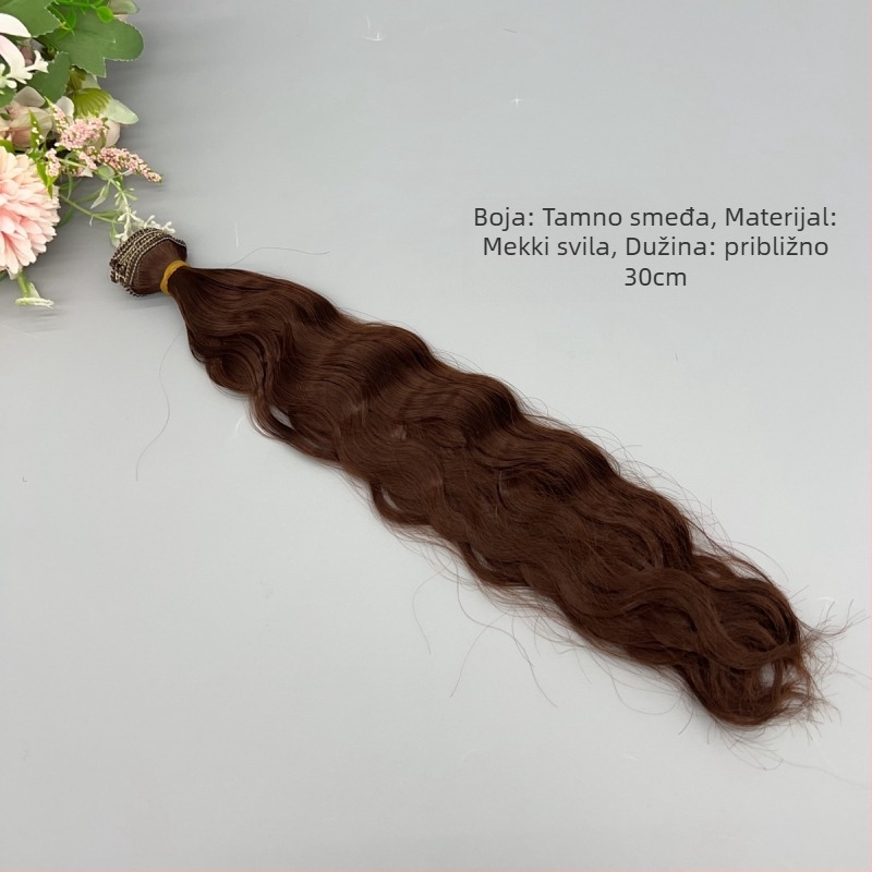 Dijelić kose za pamučne lutke, volumen, mekana svila, mehanička obrada, model FL 525, Quinn