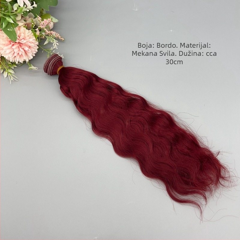 Dijelić kose za pamučne lutke, volumen, mekana svila, mehanička obrada, model FL 525, Quinn