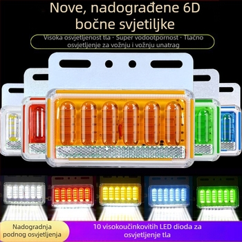 LED bočna svjetiljka za kamione, vodootporna, 8W, 12/24V, 6D poboljšani model