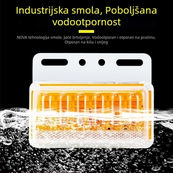 LED bočna svjetiljka za kamione, vodootporna, 8W, 12/24V, 6D poboljšani model