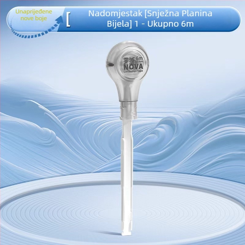 Ispravljačka ljepljiva traka u obliku olovke, velike kapacitete, tiho djelovanje, gumeni kućište