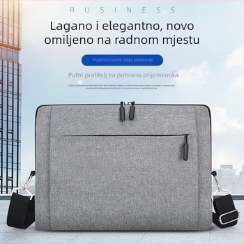Torba za prijenosno računalo s križnim remenom, Oxford materijal, jednobojni uzorak, poliester podstava, dizajn za pohranu