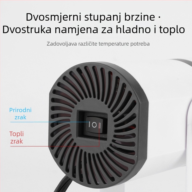 Automobilski grijač s plastičnim kućištem, snaga 150W, model CPH-N316.