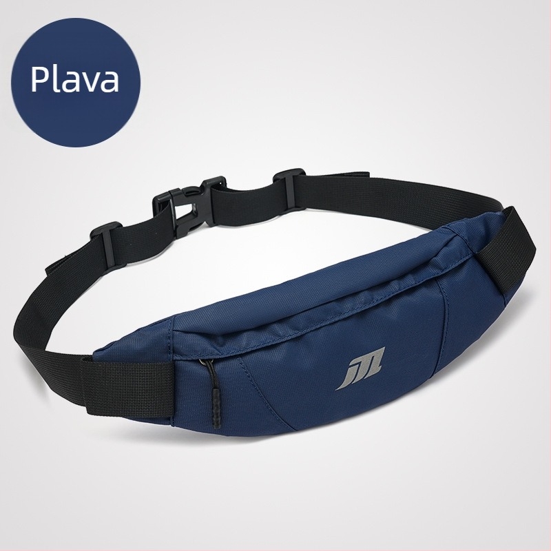 Vanjska crossbody torba za pojas s džepom za telefon, vodootporna, ultra lagana, otporna na habanje, noću reflektirajuća, Oxford materijal