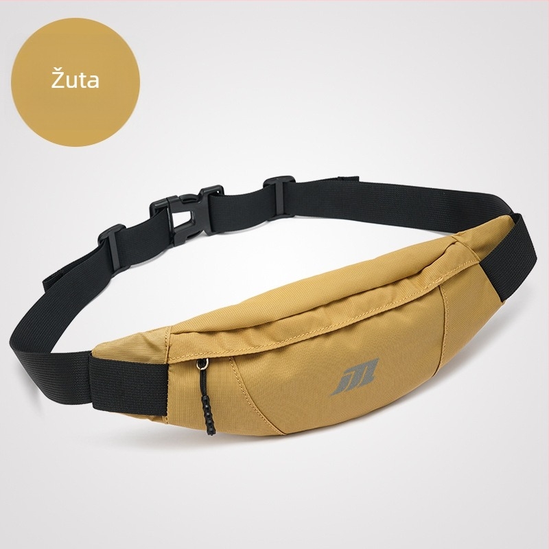 Vanjska crossbody torba za pojas s džepom za telefon, vodootporna, ultra lagana, otporna na habanje, noću reflektirajuća, Oxford materijal