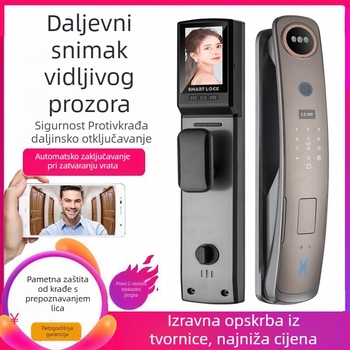 Pametna brava za vrata s prepoznavanjem lica i otiskom prsta, model Q1, marka General Zhai