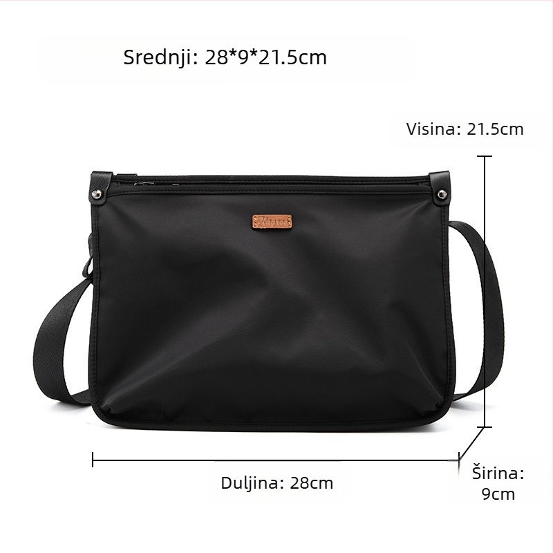 Muška torba preko ramena od 608 najlonske tkanine, casual stil, zima 2024, pogodna za rekreacijsko putovanje