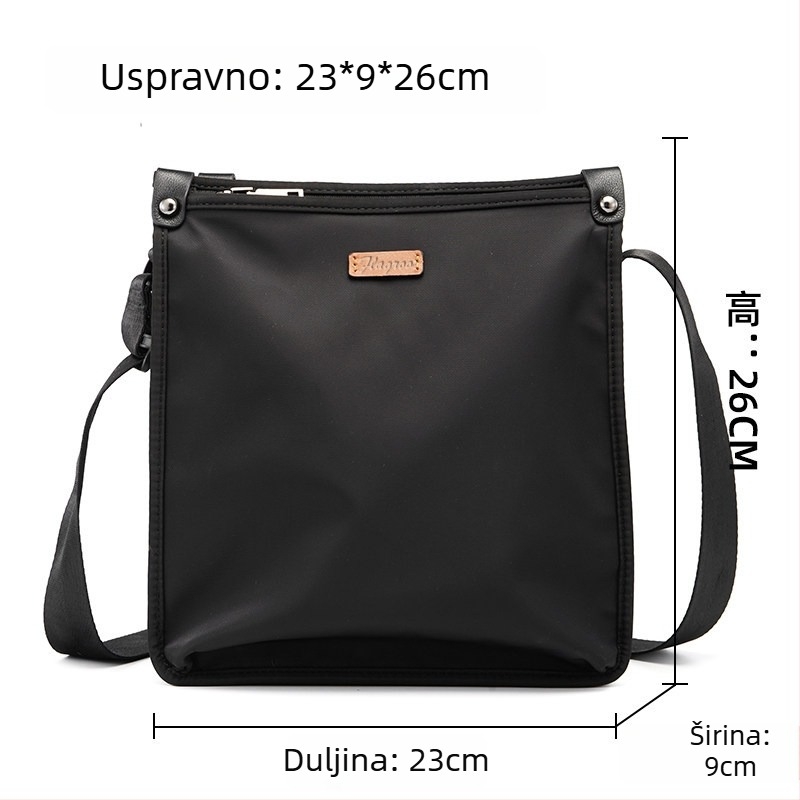 Muška torba preko ramena od 608 najlonske tkanine, casual stil, zima 2024, pogodna za rekreacijsko putovanje