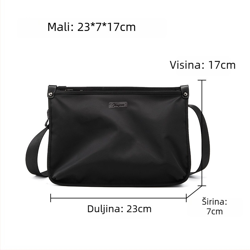 Muška torba preko ramena od 608 najlonske tkanine, casual stil, zima 2024, pogodna za rekreacijsko putovanje