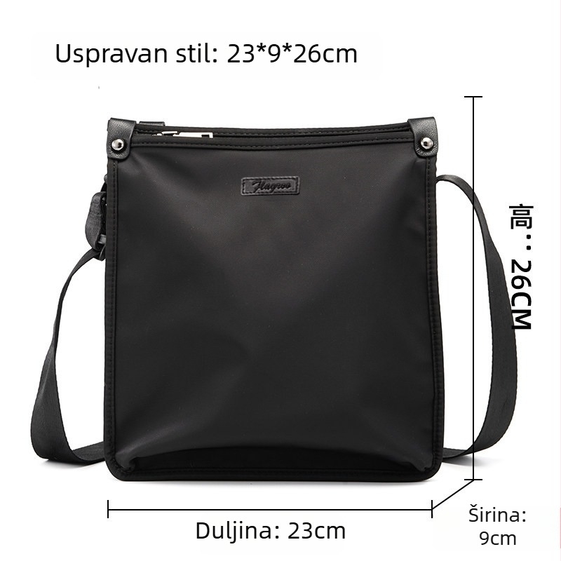 Muška torba preko ramena od 608 najlonske tkanine, casual stil, zima 2024, pogodna za rekreacijsko putovanje
