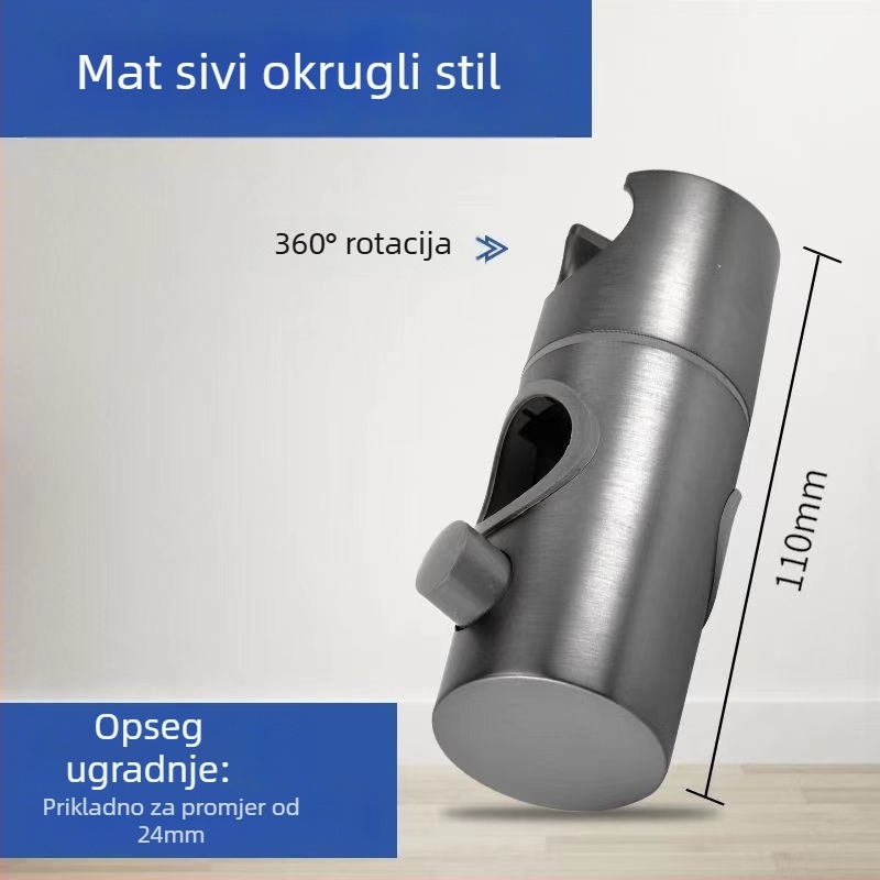 Držač za tuš s podesivom šipkom - ABS materijal, Yayier, moderan jednostavan stil