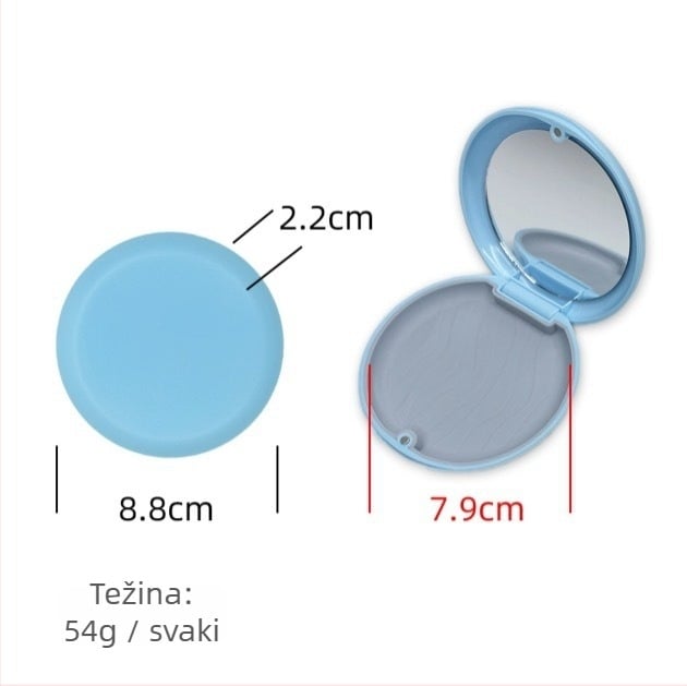 Zongrui magnetska kutija za pohranu zuba za ortodontske aparate, otporna na prašinu, 54 g, paket od 100 komada