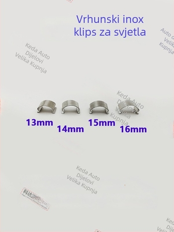 Klip za svjetlo prednjeg sklopa: Model Stainless Steel Lamp Card; Materijal Plastika; Broj dijela HYkruqrwtwsqlr; Kompatibilan s drugim tipovima vozila; Usklađeno s tvorničkim originalom