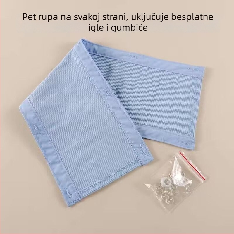Lažni ovratnik za jaknu: dvostrani, odvojivi, otporni na prljavštinu, poliesterski (Nezavisno pakiranje; odrasli; proljeće 2024)
