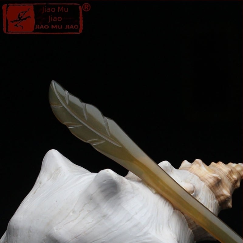 Ukosnica za kosu od yak roga, ručno izrezbarena u etničkom stilu za žene, klasična