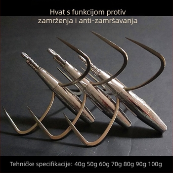 Kuka za ribolov s olovom i bodljama — Integrity Hook; porijeklo Wuhu, Anhui; pakiranje 1000 kom; mjesto ribolova: rijeka; tip kuka: anchor fish