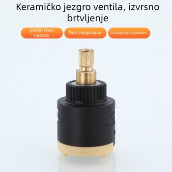 Jadro ventila za tuširanje – keramično-plastični materijal, moderan stil, upravljanje okretanjem (keramično-plastični materijal; moderan stil; upravljanje okretanjem)