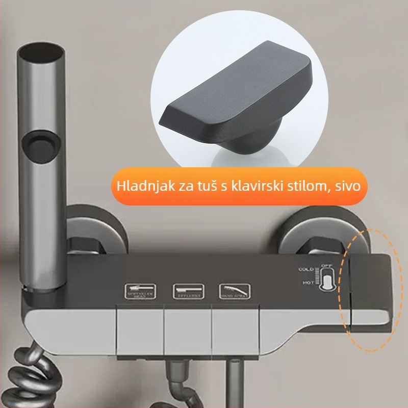 Jadro ventila za tuširanje – keramično-plastični materijal, moderan stil, upravljanje okretanjem (keramično-plastični materijal; moderan stil; upravljanje okretanjem)