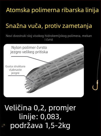 Billion War Lion barbed dvostruki mamac za ribolov s PE zlatom linijom