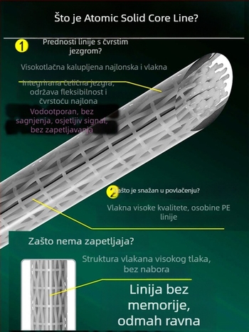Billion War Lion barbed dvostruki mamac za ribolov s PE zlatom linijom