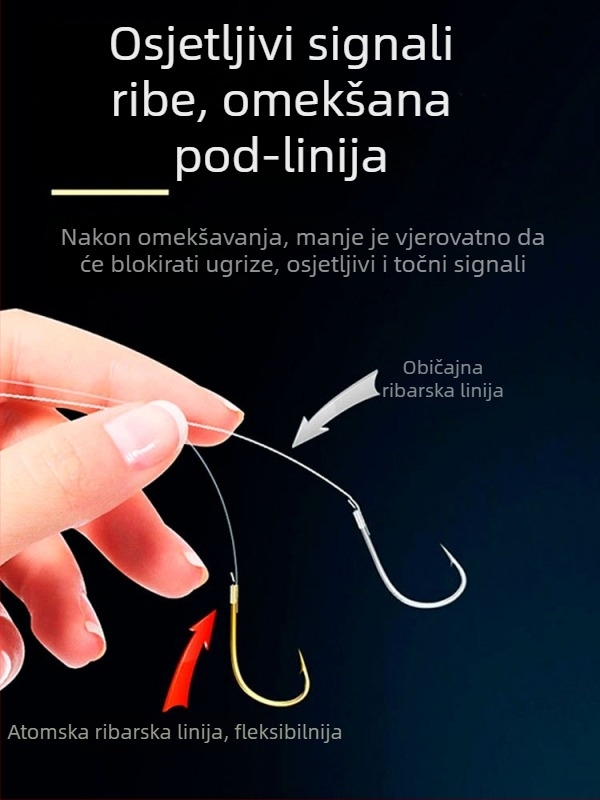 Billion War Lion barbed dvostruki mamac za ribolov s PE zlatom linijom