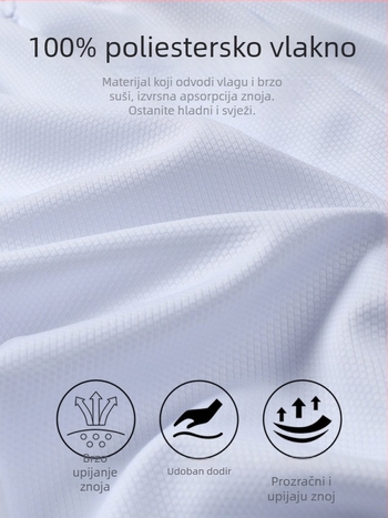 Sportske kratke hlače, široki kroj, 100% poliester, tkanina od kemijskih vlakana, ljeto