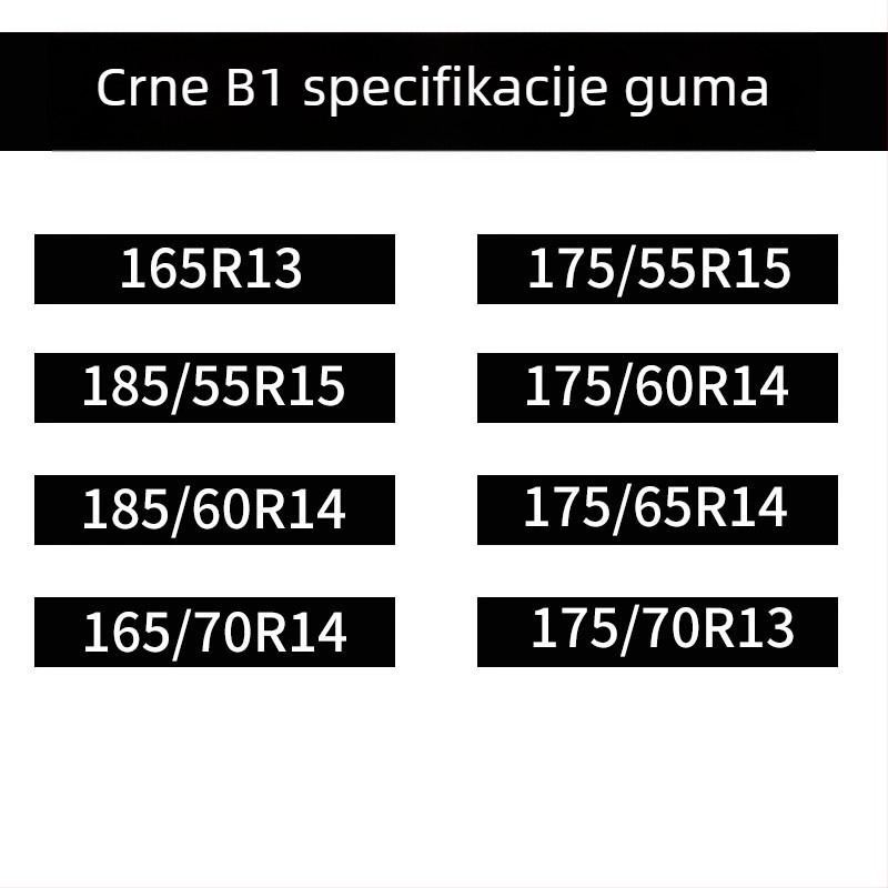 Baotuzhe Univerzalne automobilske podne presvlake — potpuno pokriće, protuklizni lanac, model Full Coverage Cowhide Anti-Slip Chain, kompatibilno sa svim vozilima, širina guma 155-285, Materijal: Drugo