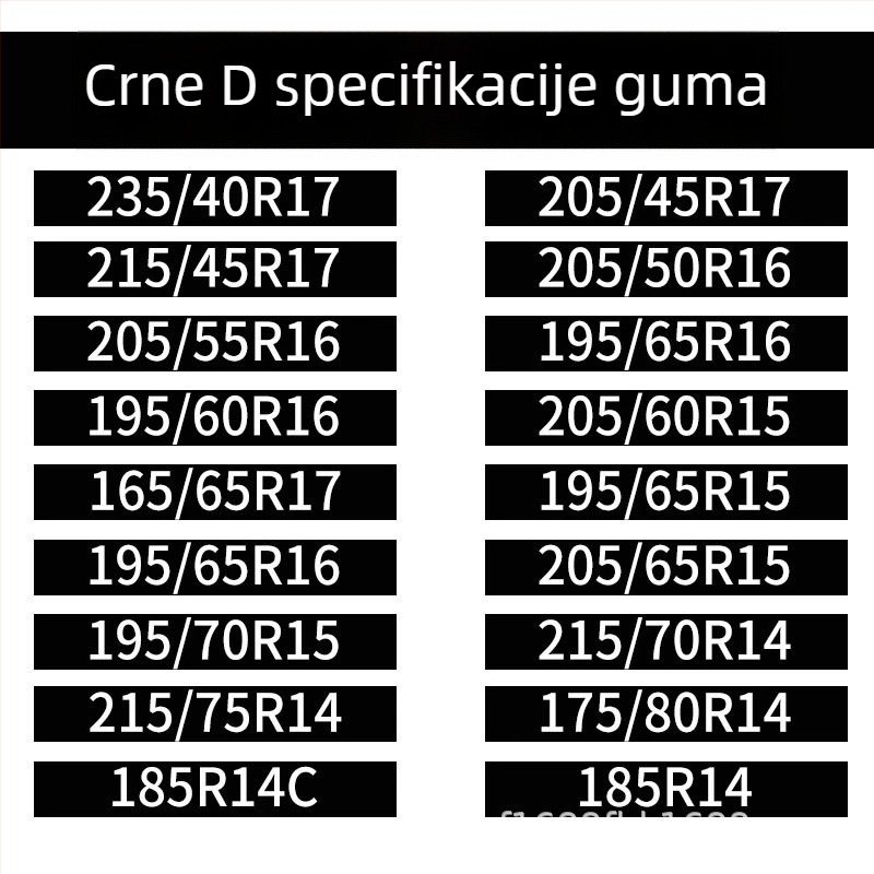 Baotuzhe Univerzalne automobilske podne presvlake — potpuno pokriće, protuklizni lanac, model Full Coverage Cowhide Anti-Slip Chain, kompatibilno sa svim vozilima, širina guma 155-285, Materijal: Drugo