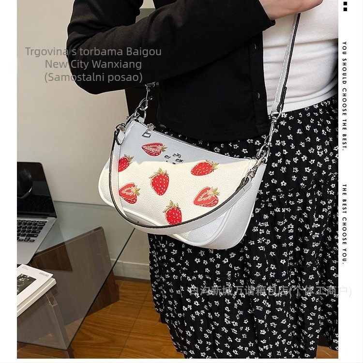 Ženska PU crossbody torba, gradski minimalistički stil, zatvaranje na zip, Oxford podstava, unutarnja džep