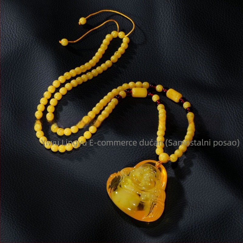 Unisex dugi lanac za pulover s kapkovastim privjeskom, lanac s perlicama, karirani uzorak, duljina 21–50 cm