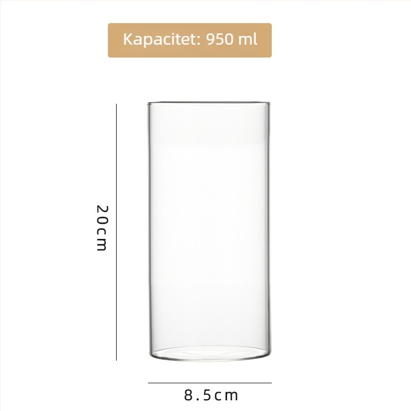 Staklena posuda od visoko borosilikatnog stakla za hidroponiju, aranžiranje cvijeća i prozračni akvarij, kartonsko pakiranje