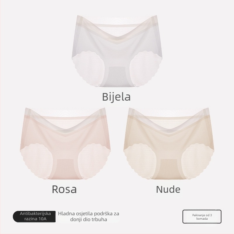 Trudničke gaćice od pamuka, visokim strukom za podršku trbuha, podstava od pamuka, pletena 40s, prozračna