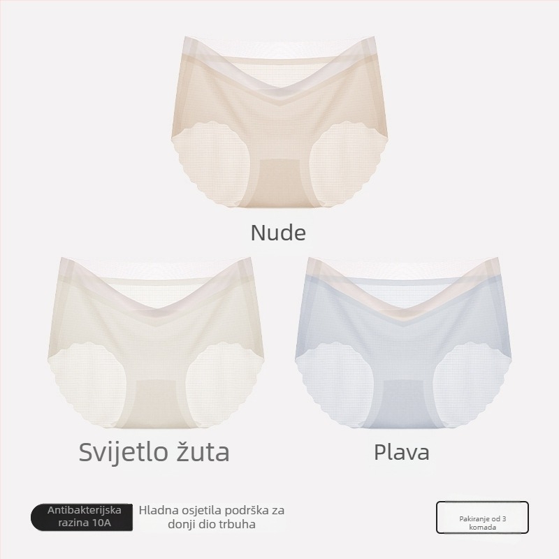 Trudničke gaćice od pamuka, visokim strukom za podršku trbuha, podstava od pamuka, pletena 40s, prozračna