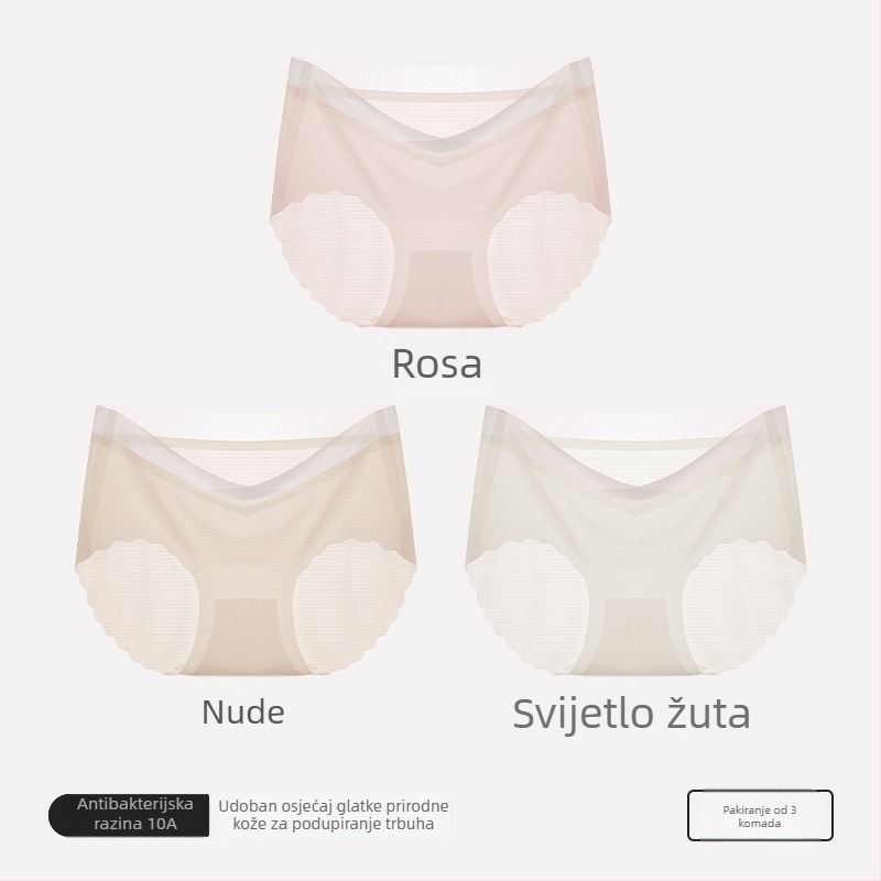 Trudničke gaćice od pamuka, visokim strukom za podršku trbuha, podstava od pamuka, pletena 40s, prozračna