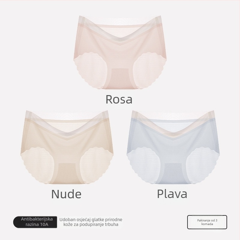 Trudničke gaćice od pamuka, visokim strukom za podršku trbuha, podstava od pamuka, pletena 40s, prozračna